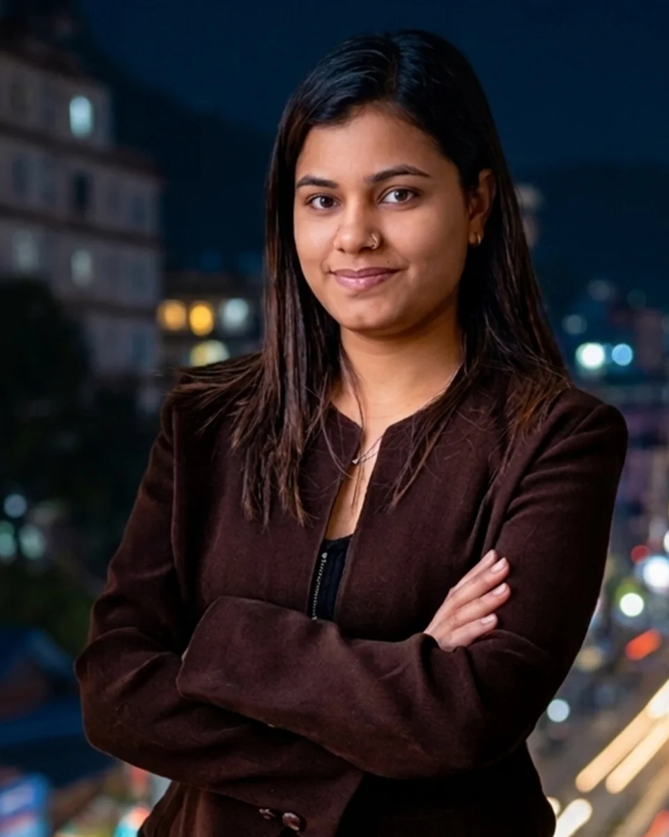 Portrait of Mahi Sharma, Founder and CEO of Trade Mate India